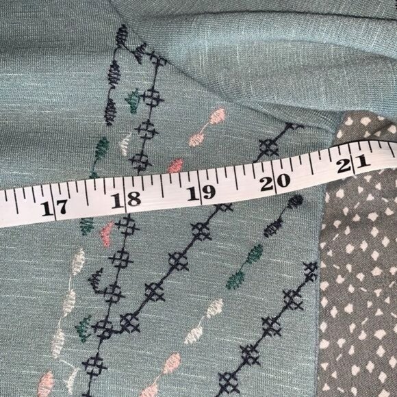 Knox Rose Embroidered Sage Green Long Sleeve Sweatshirt S - Picture 10 of 11